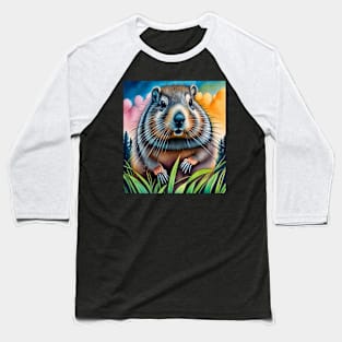 groundhog within the grass Baseball T-Shirt